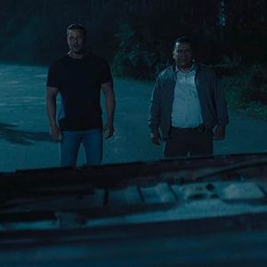 With Alan Ritchson after flipping car